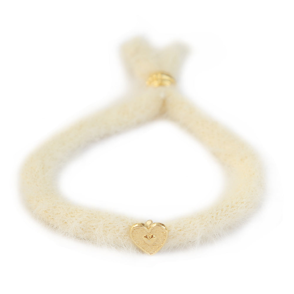 Armband flauschige Creme