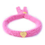 Armband fluffy oud roze