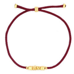 The love bracelet burgundy gold