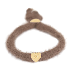 Bracelet fluffy taupe