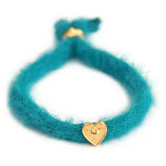 Armband fluffy teal