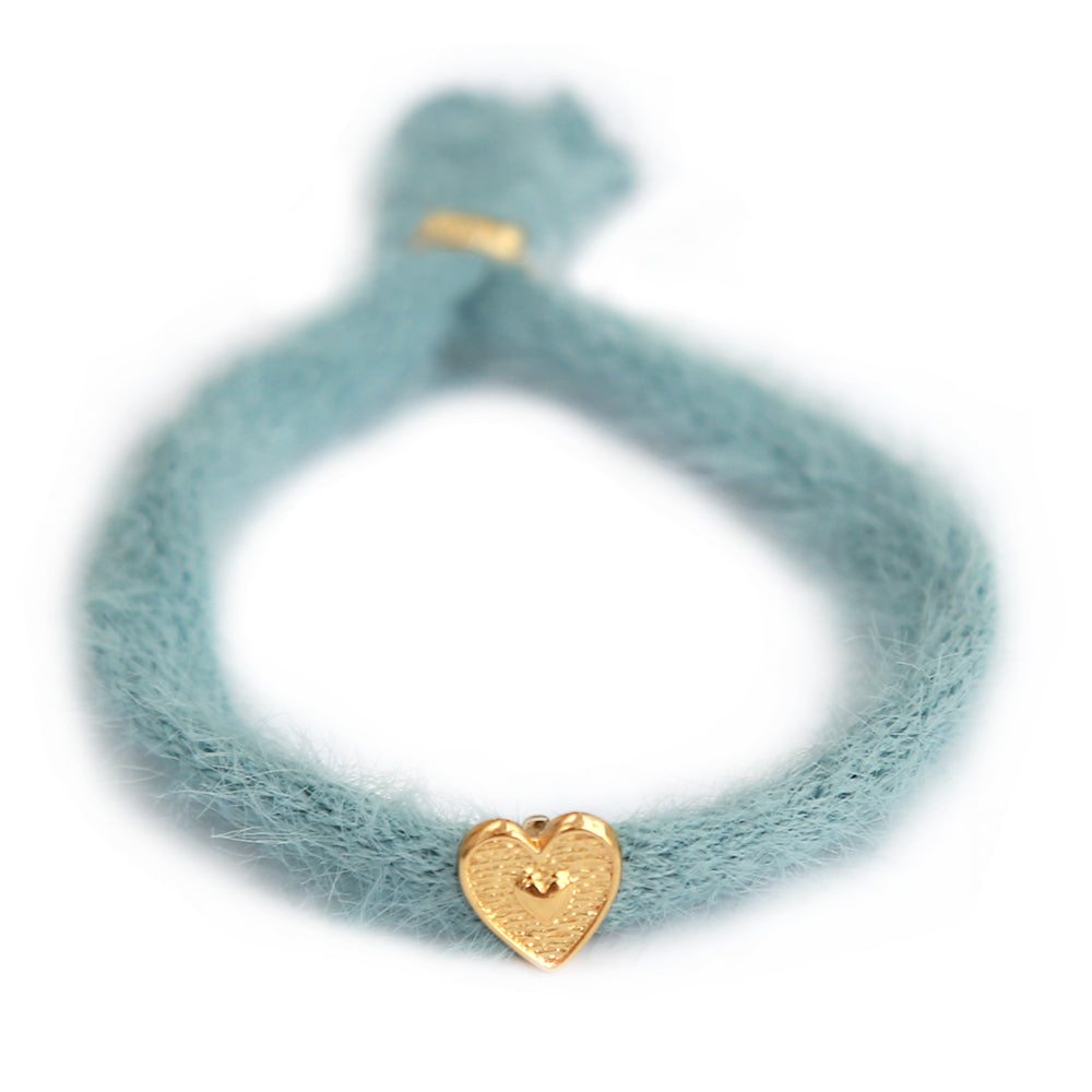 Armband fluffy blauw