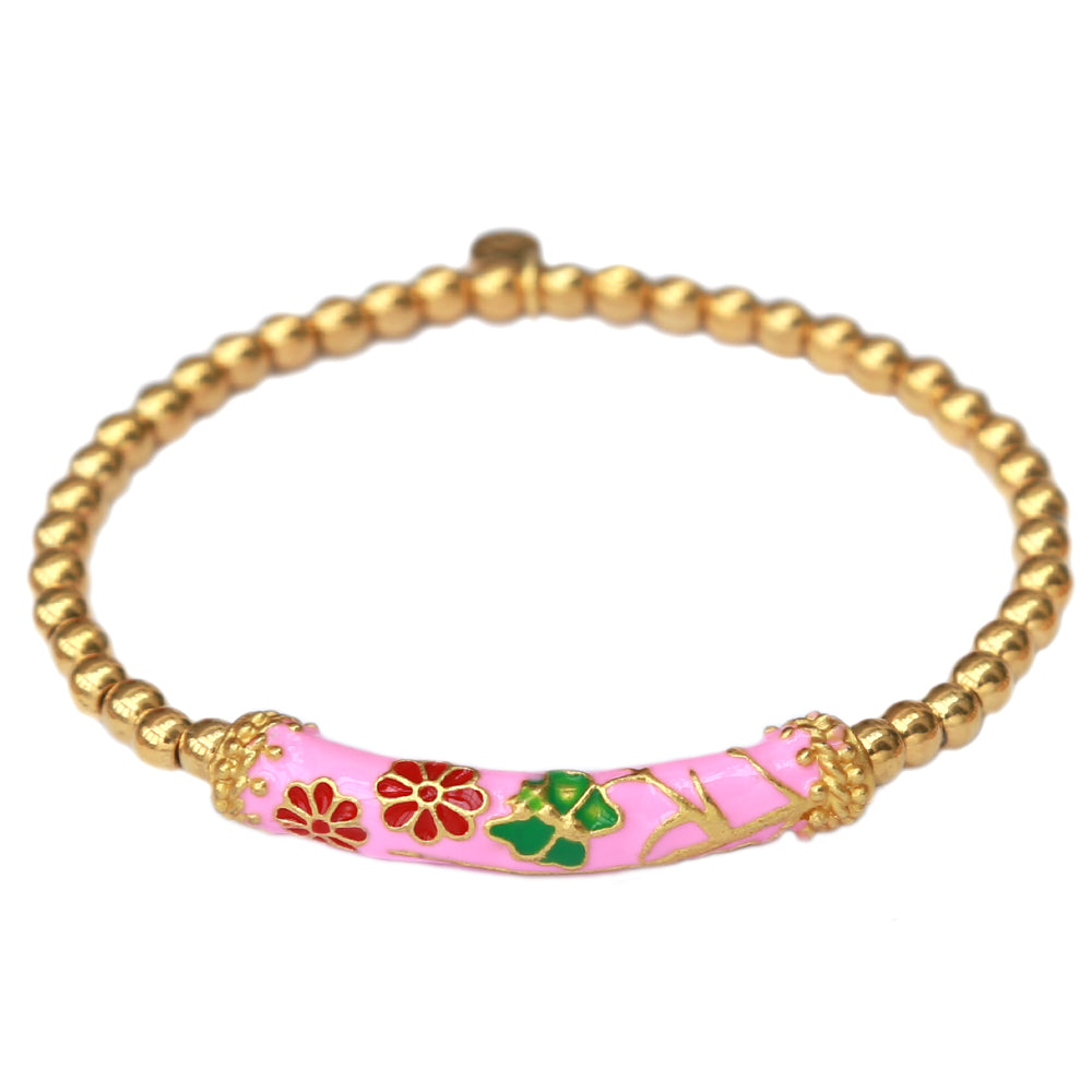 Armband gypsy flower pink