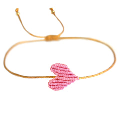 Armband light rosé heart