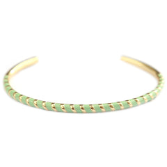 Gouden bangle stripe mint