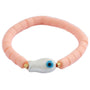 Armband bunter Fisch oliv pfirsich