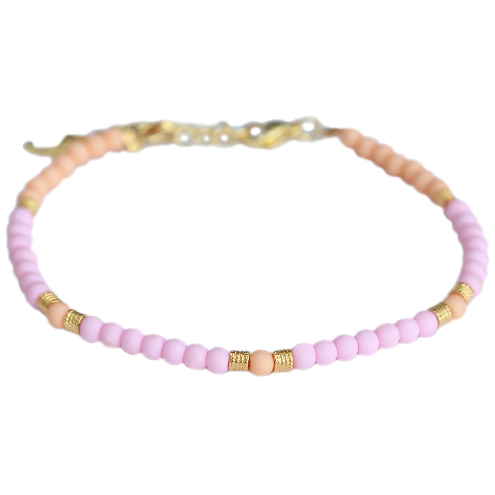 Anklet jondal pink peach