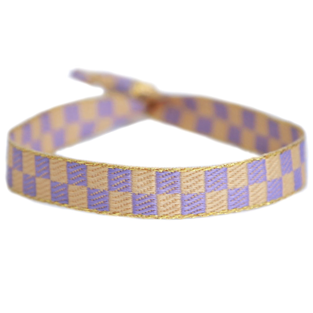 Gewebtes Armband Pop Art Flieder