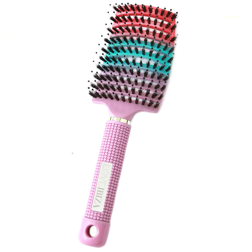 Brosse à cheveux anti-emmêlement rose ombre