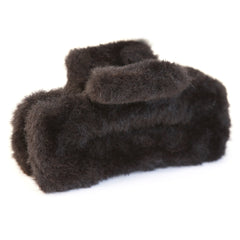 Hair clip fluffy black