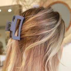 Hair clip straight matte old lavender