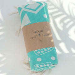 Hammam towel aztec turquoise