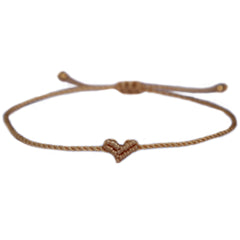 Love Ibiza heart armband brown