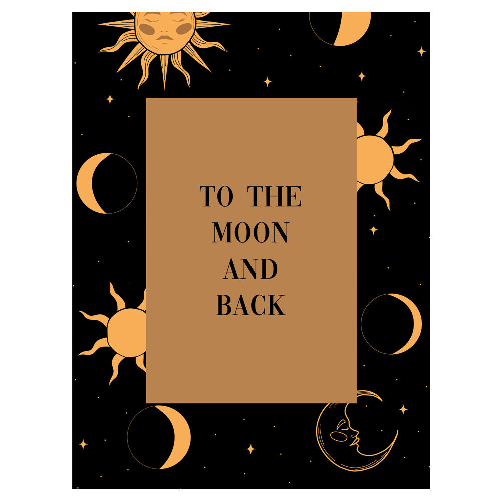 Card - To the moon and back