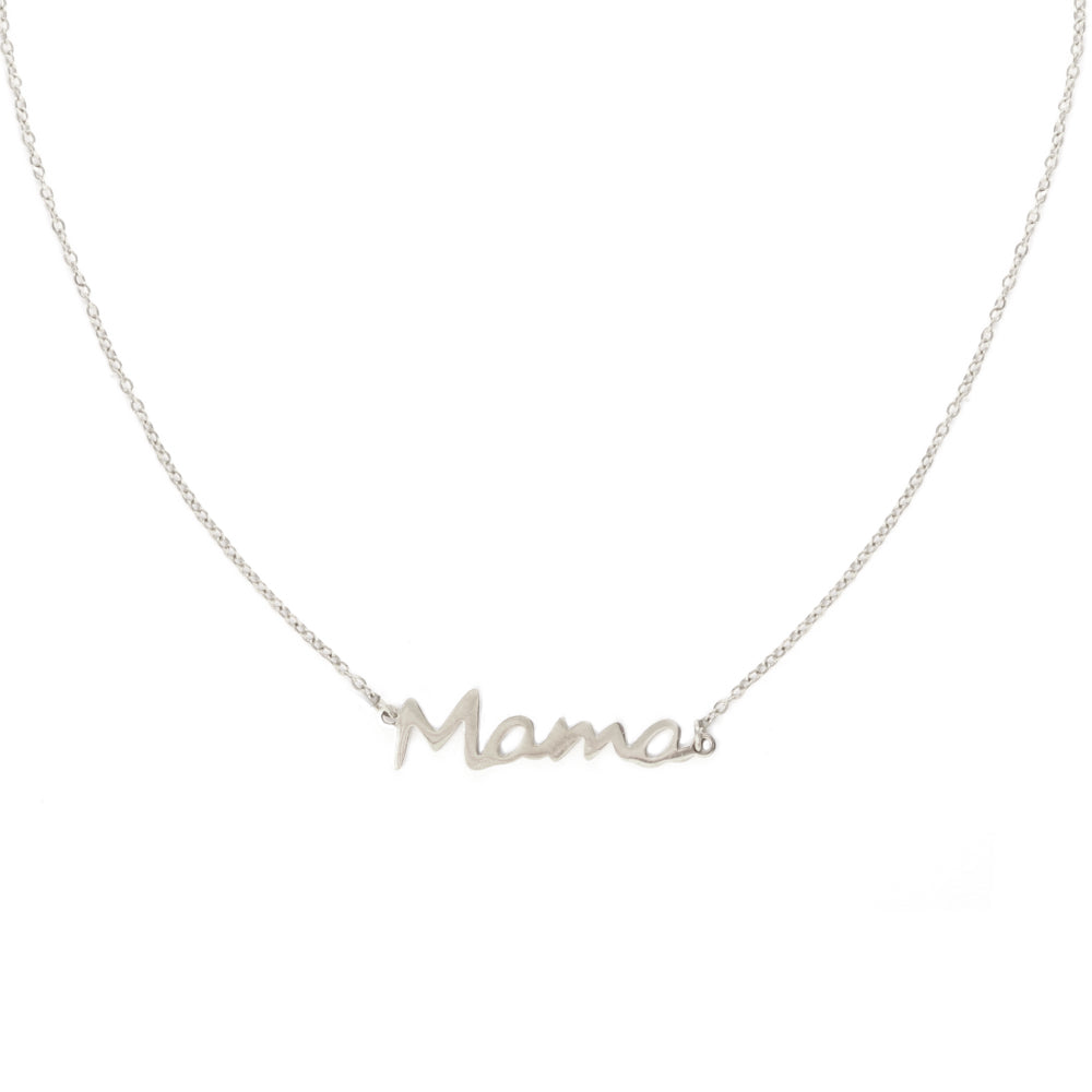 Zilveren ketting mama