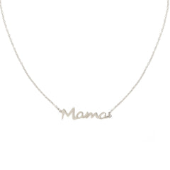 Collier argent maman