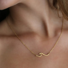 Gouden ketting wave