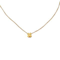 Gold chain four-leaf clover