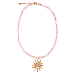 Statementkette mit Sonnenrosa