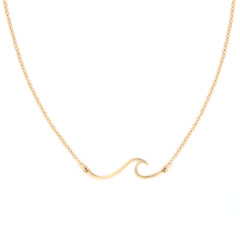 Gouden ketting wave