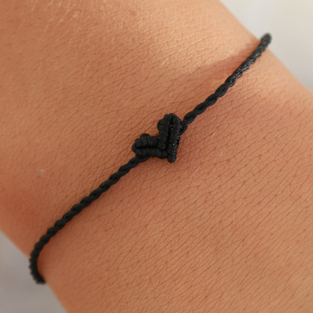 Love Ibiza heart bracelet black