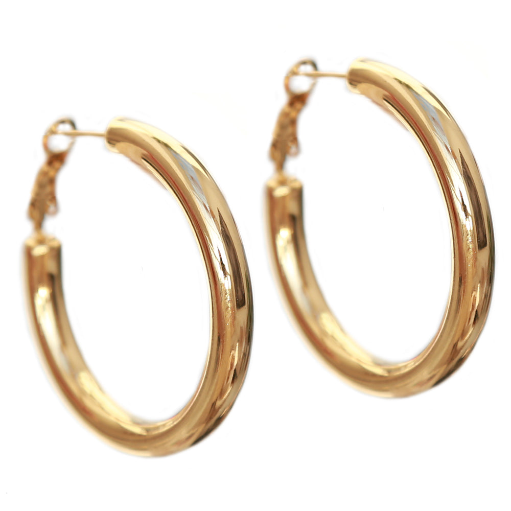 Gouden hoops medium