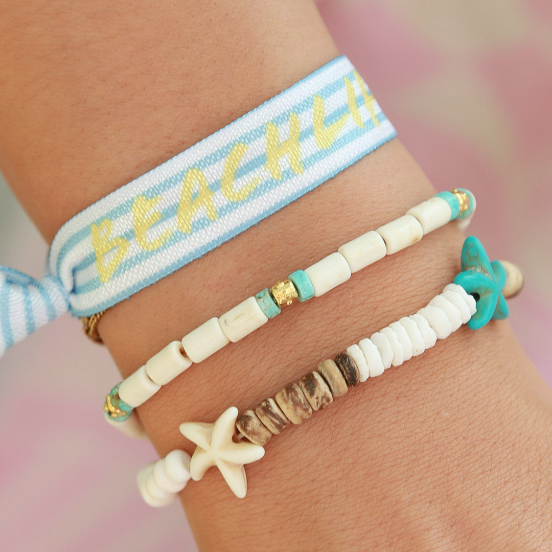 Armband coco zeester turquoise