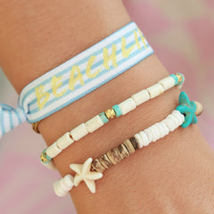 Armband coco zeester turquoise