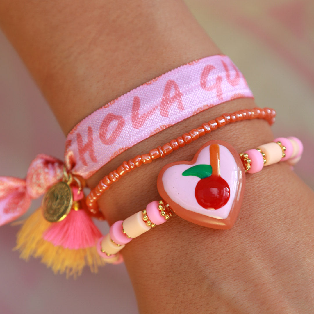 Armband pink cherry