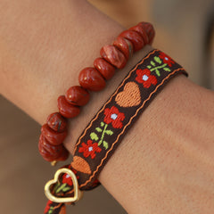 Woven bracelet Flower gypsy