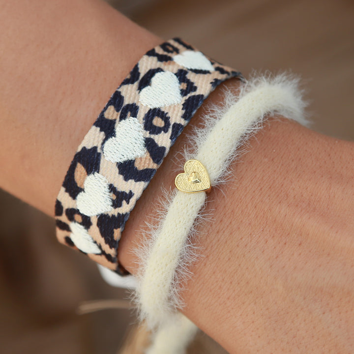 Armband flauschige Creme