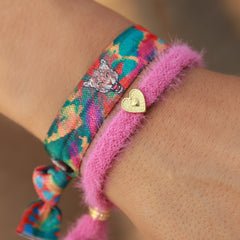 Bracelet fluffy rose