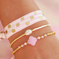 Bracelet miyuki pearl white