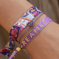 Love Ibiza heart armband violet