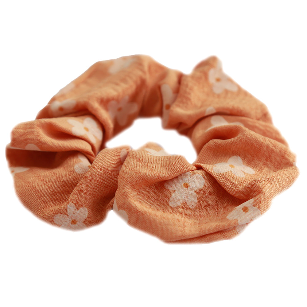 Scrunchie Gänseblümchen orange