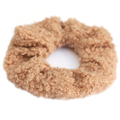 Scrunchie teddy cream