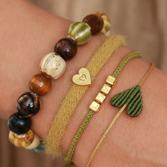 Lot de bracelets vert