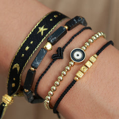 Lot de bracelets lune & étoile