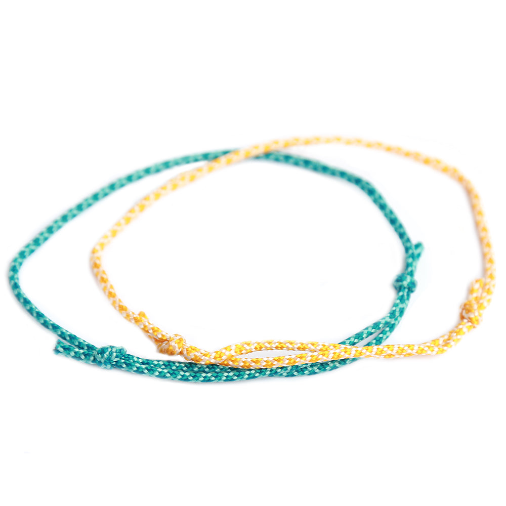 Armbanden set surf yellow blue