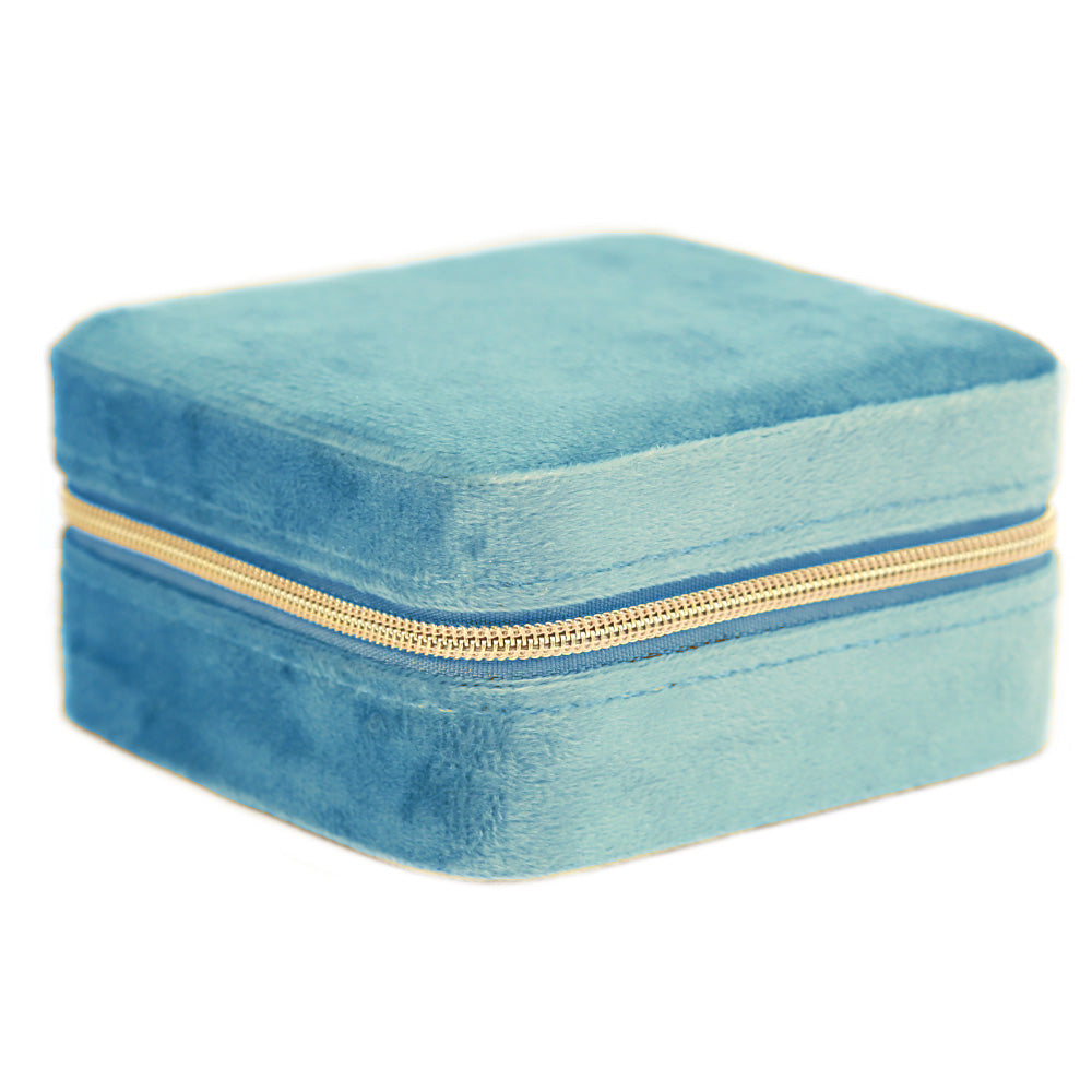 Jewelry box velvet blue