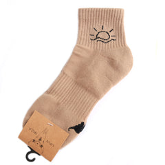 Socks crew sun taupe