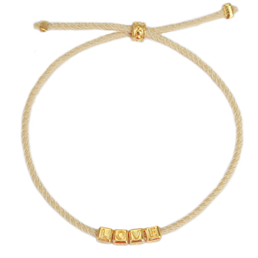 The love bracelet gold beige 1080