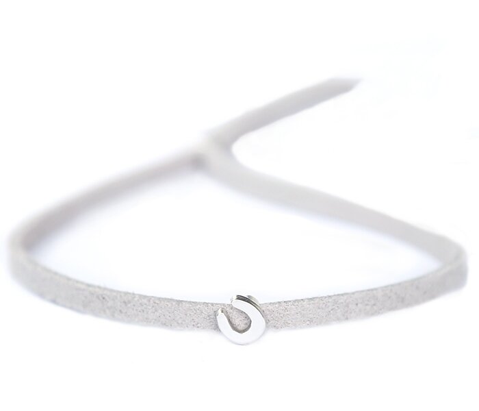 Bracelet porte-bonheur - gris clair