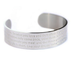 Silberne armband motivation