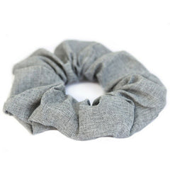 Chouchou en coton gris