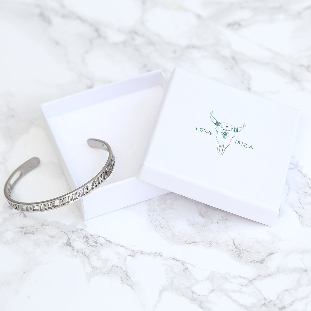 I love you to the moon and back bracelet