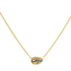 Ketting small shell gold