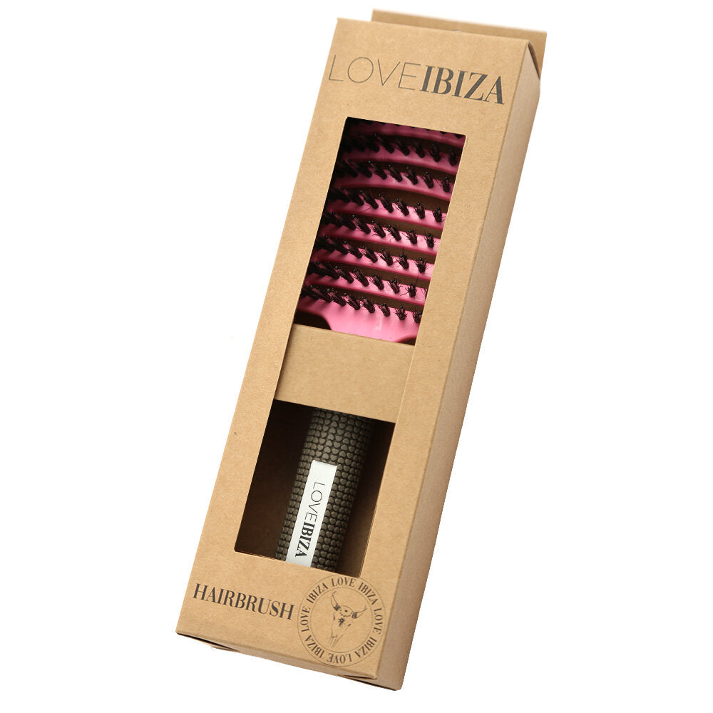 Anti-tangle hairbrush pink