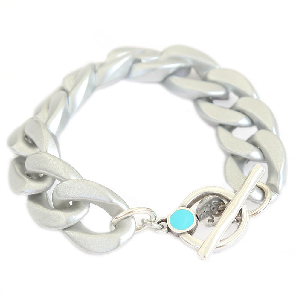 Armband chain matte silver