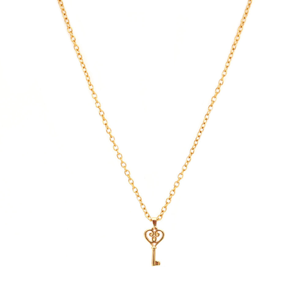 Goldene Kette heart key